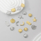 Stainless Steel Star Moon Shaped Jewelry Accessories Pendant DIY Material