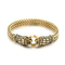 European and American Cold Style Stainless Steel Double Snake Head Bracelet Personalized Retro Trendy Jewelry for Men