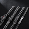 Trendy Domineering Punk Skull Men's Inlaid Zircon Stainless Steel Bracelet