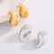 European and American Style Water Droplet Earrings with Versatile Temperament, Smooth Hollow Jewelry