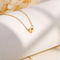 Korean Minimalist Cat Paw Print Necklace Stainless Steel Jewelry Bracelet Ring