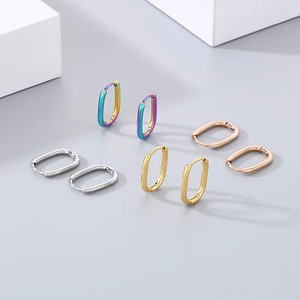 Stainless Steel Fashion Jewelry U-Shaped Earrings Suitable for Daily Wear