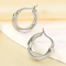 Simple Circle Versatile Earrings Female Ins Geometric Smooth Stainless Steel Earrings Jewelry