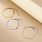 Trendy Double Chains Simple Versatile Snake Bone Bracelet Necklace Stainless Steel Men's Jewelry Set