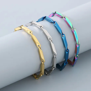 Ins European American Stainless Steel Rhombus Bracelet Minimalist Personalized Jewelry Accessories Wholesale