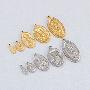 Stainless Steel Jewelry Accessories, Virgin Mary Hang Tag