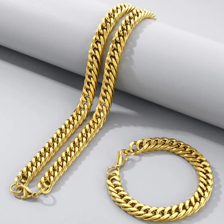 Durable 304 Stainless Steel Cuban Whip Chain for Jewelry