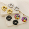 Fashionable and Atmospheric Stainless Steel Hollow C-Shaped Temperament Women's Earrings Wholesale Jewelry