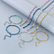 Simple Stainless Steel Geometric Sunflower Seed Chain Fashionable Colorful Bracelet&Necklace Accessories