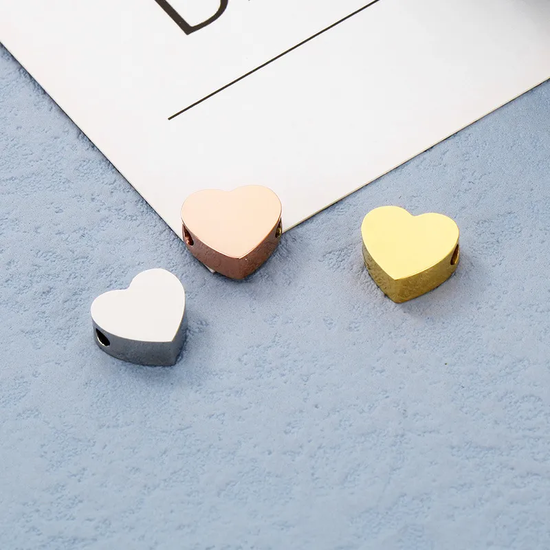 Stainless Steel Heart-Shaped Accessories DIY Jewelry Material