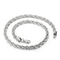 Minimalist Style Trendy Thick and Thin Clavicle Chain Accessories, Rock and Hip-Hop Steel Color Stainless Steel Fried Dough Twists Necklace for Men and Women