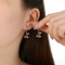 Stainless Steel Strawberry Cherry Shaped Earrings Suitable for Daily Wear as Women's Jewelry