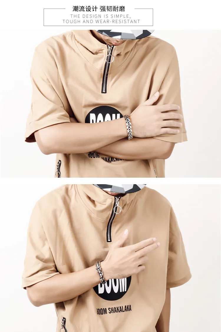 Men's Personalized, Creative, Fashionable, Punk, Trendy and Domineering Stainless Steel Bracelet