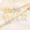Fashionable Stainless Steel Multi Style Hollow Geometric Irregular Temperament Girl Earrings Jewelry Wholesale