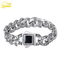 Stainless Steel Jewelry with a Rose Pattern, Vintage Men's Bracelet, Stainless Steel Resin Bracelet Wholesale