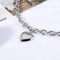 Minimalist Personalized Large Heart Pendant Stainless Steel Necklace Hip-Hop Stainless Steel Jewelry Set