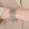 Wholesale Classic Circle Gold Plated 3mm Thin Round Hoop Stack Bangle Bracelet