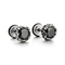 Punk Style Retro Personality Stainless Steel High-End Feeling Diamond Studded Geometric Temperament Earrings