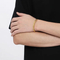 Ins Stainless Steel Textured C-Shaped Adjustable Bracelet Personality Twisted Rope Bangle Wholesale