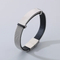 European and American Jewelry Straps, Woven Leather Curved Bracelets, Stainless Steel Bracelets That Can Be Engraved with Letters