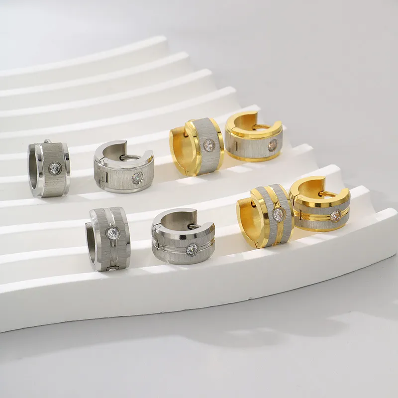 Stainless Steel Jewelry Unisex Earrings Suitable for Daily Wear