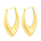 French Vintage Stainless Steel Earrings French Geometric Hollow Earrings 18K Gold-Plated Jewelry