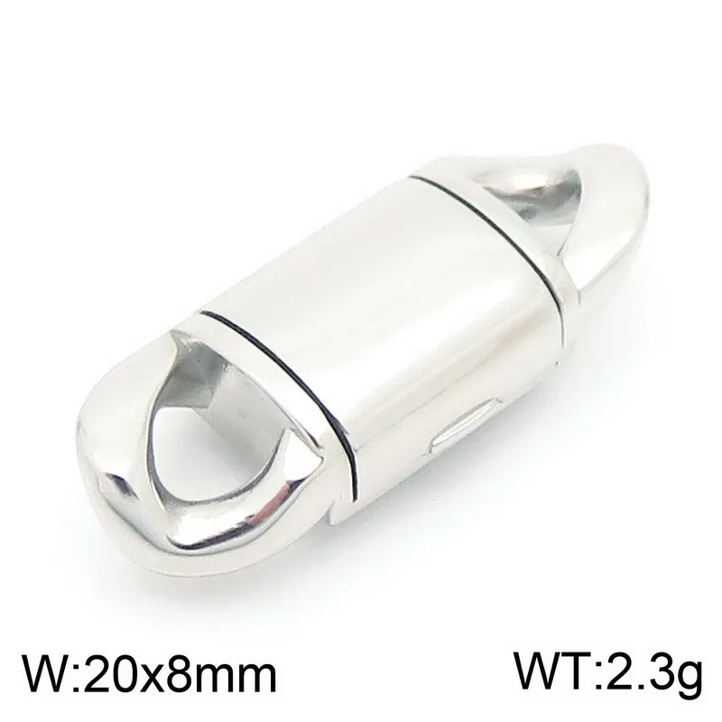Stainless Steel Cuban Chain Buckle Arc Flip Buckle DIY Jewelry Buckle Wholesale