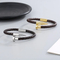 Wholesale Creative Stainless Steel Braided Leather Nail Opening Bracelet Men's Magnetic Buckle Bracelet