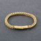 Trendy Vintage-Style Bracelet with a Dragon Bone Chain Design, Featuring European and American Retro Fashion, Simple Stainless Steel, Round and Polished, Revers