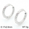 Fashion Stainless Steel Creative Texture Pattern Circular Temperament Girl Earrings Jewelry Wholesale