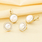 Stainless Steel Paired with Imitation Pearl Earrings for Women's Fashion Jewelry