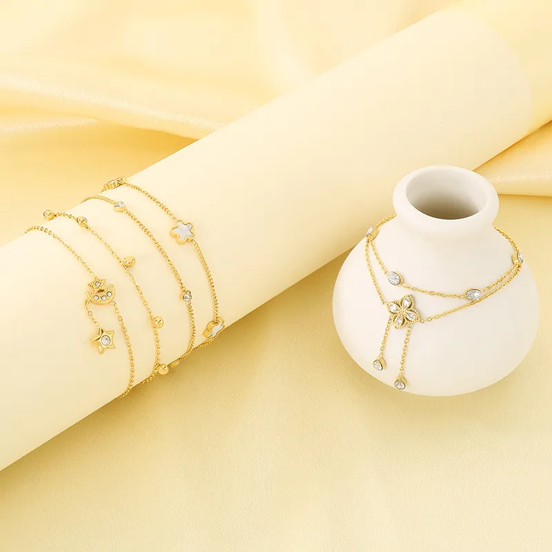 Fashionable Stainless Steel Anklet Chain Women's Jewelry Suitable for Daily Wear