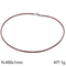 Minimalist Men's and Women's Stainless Steel Buckle Wax Rope Necklace 45cm Jewelry