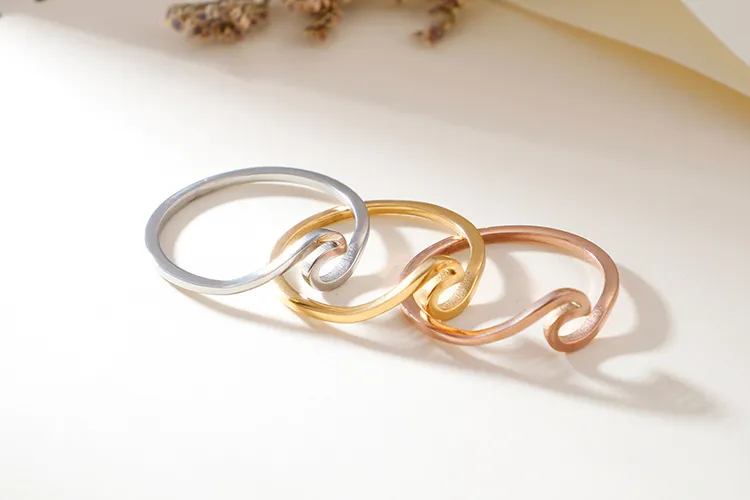 Geometric Niche Design Stainless Steel Jewelry Simple Ring