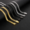 a Drop-Shipment Minimalist Jewelry Buckle Trendy European and American Hip-Hop Style Flat Snake Bone Chain Stainless Steel Necklace for Men and Women