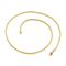a Niche Design Slim Snake-Shaped Stainless Steel 18K Gold Vacuum-Plated Necklace