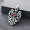 Aggressive Old Born Xiao Long Necklace China-Chic Antique Double Dragons Playing with Beads and Diamond Sword Stainless Steel Men's Pendant