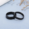 New Arrival 4/6mm Double-Bevel Polished Mirror Stainless Steel Minimalist Couple Rings Jewelry