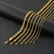 Cross-Border Versatile Vegetarian Bracelet, European and American Popular Hip-Hop Adjustable Fried Dough Twists Chain Stainless Steel Necklace