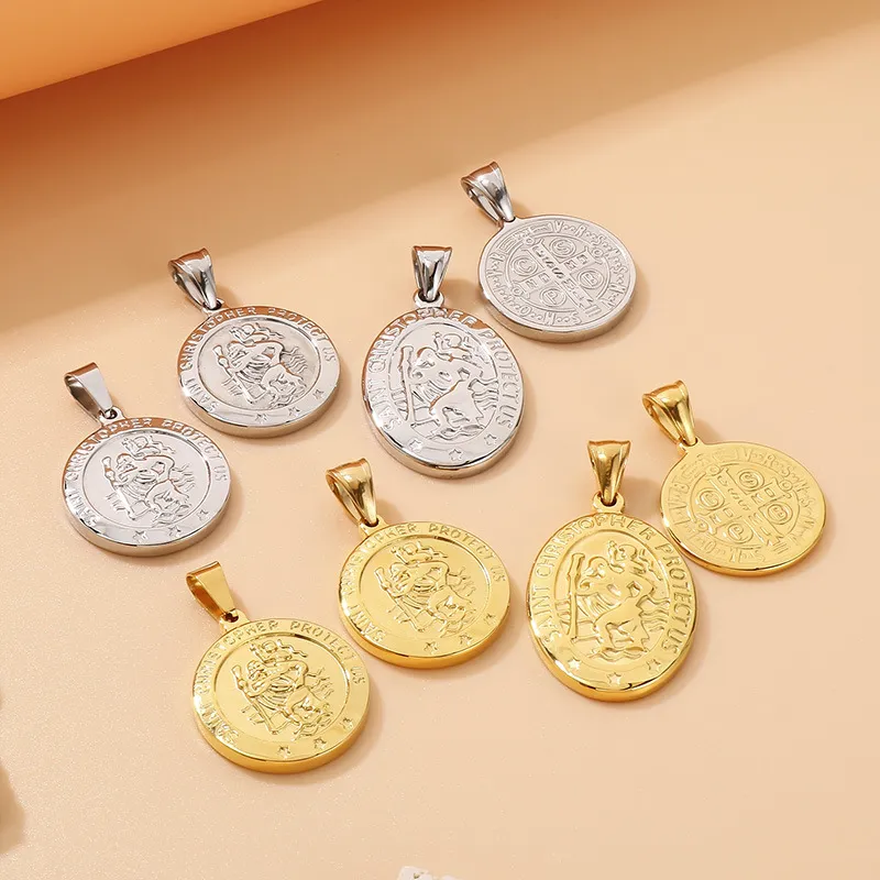 European American Fashion Personalized Stainless Steel Minimalist Men's Pendant DIY Necklace