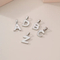 Women's Sweet White Shell English Letter Stainless Steel Pendant Jewelry