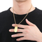 Multiple Optional Stainless Steel Cross Square Men's Wear Simple Crack Military Pendant
