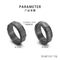 Dark Fashion Round Edged Ring Retro Stainless Steel Men's Jewelry Ring