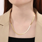 Women's Stainless Steel Blade Chain Necklace Extender 2/3/4/5mm Interior Chain Jewelry Wholesale