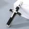 Men's Trendy Stainless Steel Three-Layer Three-Dimensional Cross Pendant Accessory Jewelry Wholesale