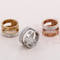 Personality Roman Numeral Diamond-Embedded Stainless Steel Ring Men Women Wholesale