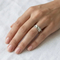 European American Fashion Grid Round Ring Textured Irregular Pattern Stainless Steel Personalized Ring Wholesale