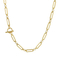 Minimalist Bracelet Personalized Heart Ot Clasp Curved Square Chain Women's Necklace Jewelry