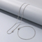 Fashionable and Versatile Plain Chain for Commuting, Ins Trendy Nightclub, Multi-Size Plain Fried Dough Twists Chain, Stainless Steel Necklace for Men and Women