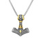 Viking Pirate Ship Anchor Odin Triangle Rune Men's Stainless Steel Pendant